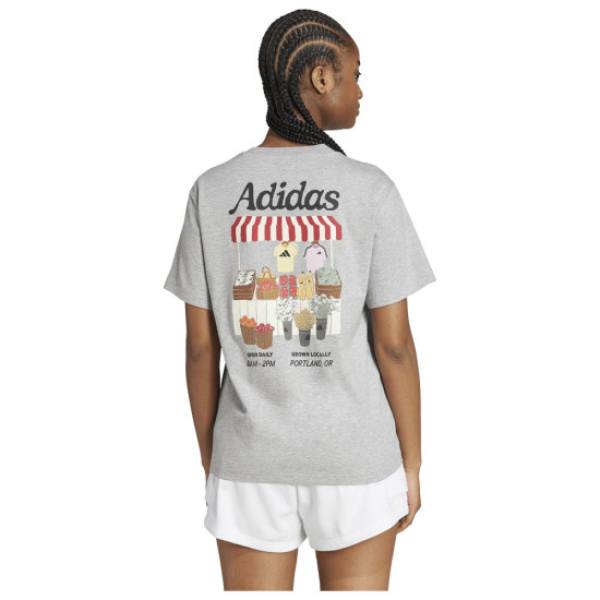 Adidas Γυναικεία κοντομάνικη μπλούζα Farmers Market Graphic Tee Adidas Γυναικεία κοντομάνικη μπλούζα Farmers Market Graphic Tee